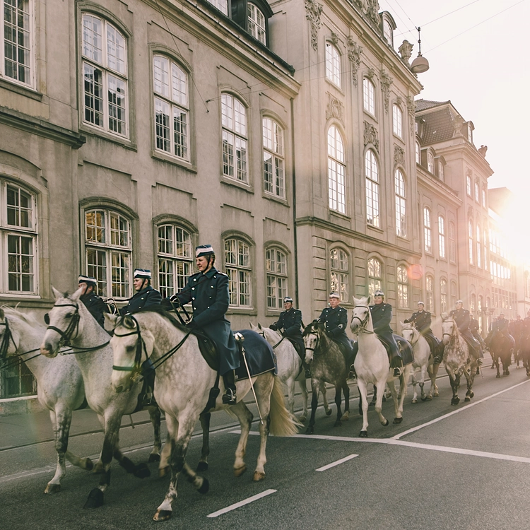Cavaliers danois à Copenhague.